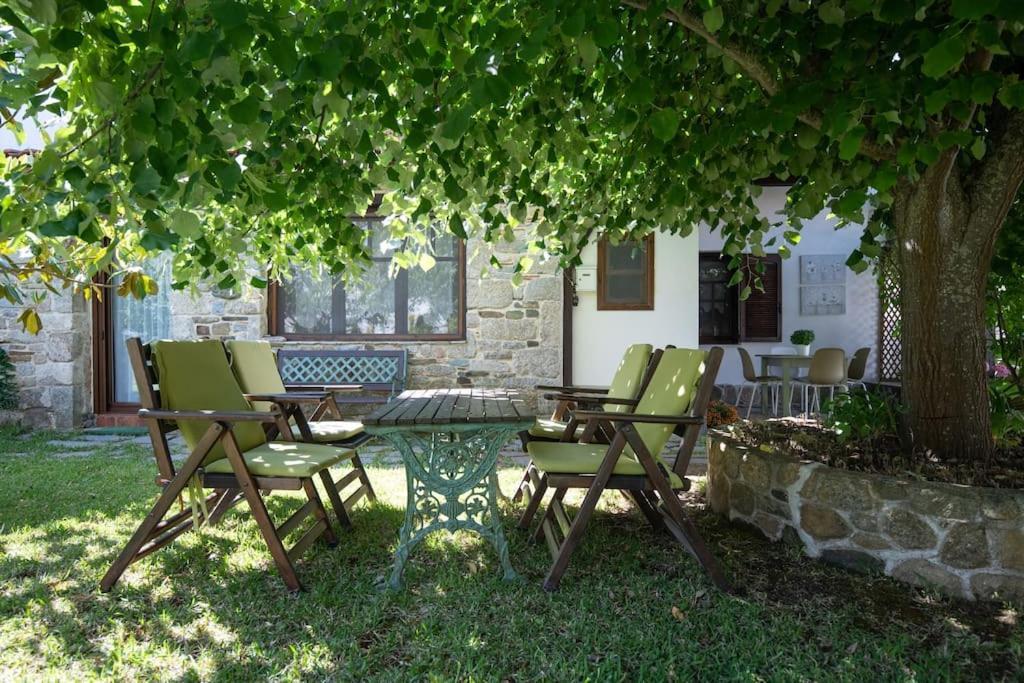 Traditionelles Appartement Athos Shadow Am Meer Paralia Sikias Exterior foto