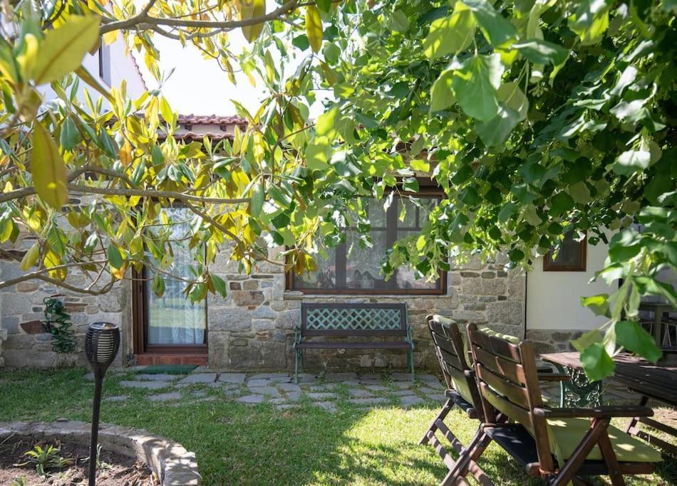 Traditionelles Appartement Athos Shadow Am Meer Paralia Sikias Exterior foto